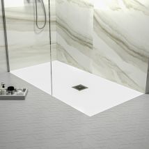 Balterley - 1600mm x 800mm Premium Slimline Rectangular Shower Tray - Slate White