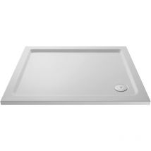 1100mm x 760mm Premium Slip Resistant Rectangular Shower Tray - White