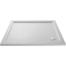 Balterley - Resin Slip Resistant Rectangular Shower Tray - 1000mm x 700mm - White - White