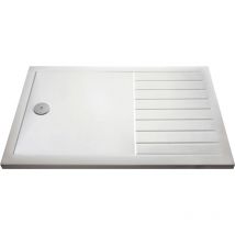 Balterley - White Resin Walk-In Shower Tray 1700mm x 800mm (Waste Not Included) - White