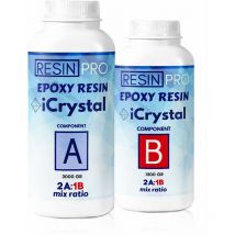 Resina epossidica icrystal – 1.5 kg: Ideale per la creazione di gioielli, River Table e Creazioni Artistiche - Certificata Atossica - Assitenza