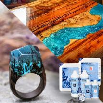 Resina Epossidica Ultra Trasparente / Multiuso 3,2 Kg – Effetto Acqua Cristallina, Per Creazioni Artistiche, Gioielli, Oggetti Decorativi, 