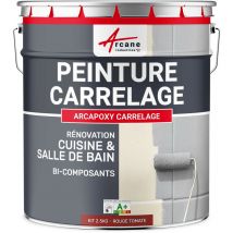 Arcane Industries - Peinture Carrelage cuisine & salle de bain - Résine bi-composante : arcapoxy carrelage - 2.5 kg (jusqu'à 25 m² en 2 couches)