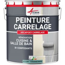 Arcane Industries - Peinture Carrelage cuisine & salle de bain - Résine bi-composante : arcapoxy carrelage - 2.5 kg (jusqu'à 25 m² en 2 couches)