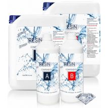 Resin Pro - resine époxy tres liquide 'liquidissima' 320 gr pour créations / bijoux / objets de decoration – ultra transparente – resine liquide pour