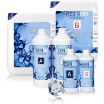 Resin Pro - resine epoxy ultra transparent / multiusage 3.2 kg effet eau cristalline, pour créations artistiques, de bijoux, d'objets décoratifs,