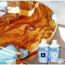 Resine epoxy ultra transparent / multiusage 320 gr effet eau cristalline, pour créations artistiques, de bijoux, d'objets décoratifs, revêtement et