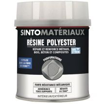 Résine polyester - répare métaux, plastiques, composites - 550g ou 1100g Sinto Contenance: Pot de 1.1kg