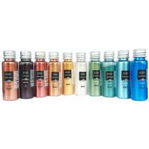 Resin Pro - ResinPro - 10 x 10 gr sahara Pigments Mica - Kit de 10 Pigments Métalliques à effet, Compatibles avec la Résine Epoxy, le Polyuréthane,