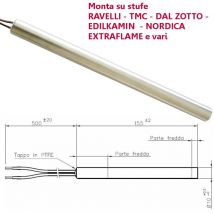 Resistenza Candeletta Stufa a Pellet 10mm 300W 155mm extraflame dal zotto tmc ra