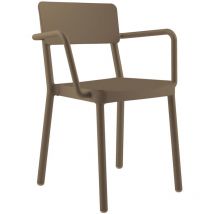 Lisboa Fauteuil Intérieur, Extérieur Chocolat - Set 4 - Chocolat - Resol