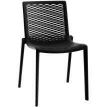 Netkat Chaise Intérieur, Extérieur Noir - Set 4 - Resol