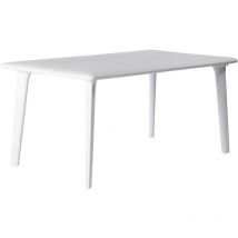Dessa Table Rectangulaire Intérieur, Extérieur 160x90 Blanc - Resol