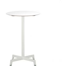 Sputnik Mesa Redonda Interior, Exterior Ø60 Pie Blanco - Tablero Blanco - Resol