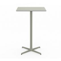 Toledo Table Carrée Haute Intérieure, Extérieure 70x70 Gris Verdâtre - Resol