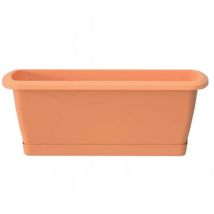 Blumentopf Balkonkasten Kunststoff Terrakotta 39,2x18,4 Cm Mit Espana Untersetzer