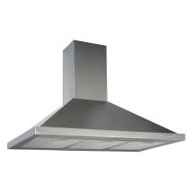 Respekta - Hotte d'aspiration murale Hotte de cheminée Foyer mural inox 90 cm led