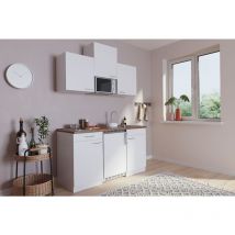 Küche Miniküche Singleküche Küchenzeile Pantry Weiß Luis 150 cm Respekta