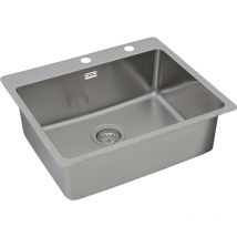 Respekta - Einbauspüle 1 Becken mit Hahnlochbank Chicago Single 60x50cm Spüle