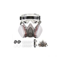 Respirateur réutilisable Demi-masque 6200 Masque à gaz Protection respiratoire Respirateurs avec lunettes de sécurité pour peinture Soudage à la