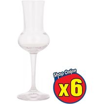 6 Pz Restaurant Calici Riserva Grappa Trasparenti 8 Cl