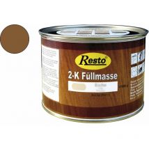 2K Füllmasse inkl. Härter Holz-Spachtelmasse lackierbar 500 g Nussbaum - Resto