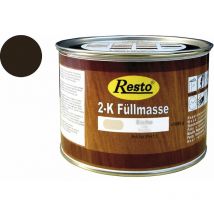 2K Füllmasse inkl. Härter Holz-Spachtelmasse lackierbar 1 kg Mooreiche - Resto