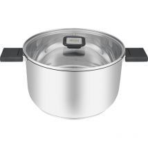 Resto - Kochtopf 5,8 l (silber, Edelstahl, Induktionsherd, spülmaschinenfest)