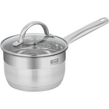 Resto - Stielkasserolle 1,9 l (silber, Edelstahl, Induktion, spülmaschinenfest)
