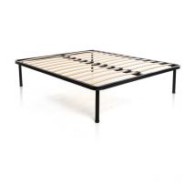 Rete Ortopedica in Acciaio con 24 Doghe a Doppio Piano per Letto Matrimoniale 160x190, Alta Resistenza, Massima Stabilità - 100% Made in Italy