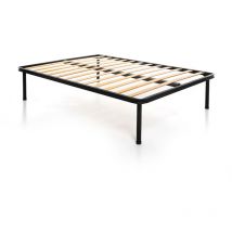 Rete Ortopedica in Acciaio a Doghe per Letto Matrimoniale 140x200 con Piedi da 40 cm, Massimo Sostegno - 100% Made in Italy - Dolcisogni