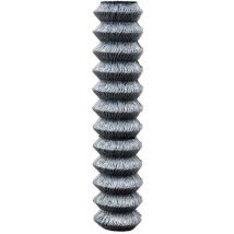 Rete zincata per recinzione 150 cm – Maglia 50x50 mm – Acciaio zincato – Rotolo 25 m