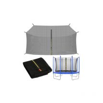 Rete di sicurezza interna per trampolino 366 cm a 8 paletti rete di protezione anticaduta Accessori di rete di ricambio per trampolino - Springos