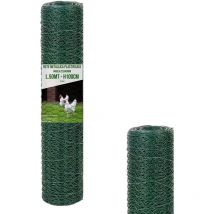 Rete Metallica Plastificata Esagonale Per Recinzione Reti Per Pollaio Pollame Animali Piante Recinzioni Conigli Filo Giardino Senza Corrente Verde