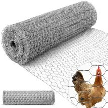 Rete metallica tripla torsione per recinzioni esagonale zincata KENTUCKY Rotolo 10MT maglia 51x51mm - 50cm