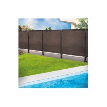 Rete ombreggiante 1x10m, telo frangivista recinzione giardino 220g/m², talpa