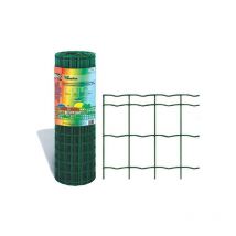 Rete zincata elettrosaldata per recinzione Mt 1,80x25 con rivestimento Pvc