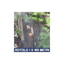 Rete per allevamento lumache antilumaca anti lumaca mt 1X100 con 2 balzi (34184)