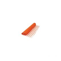 Rete Per Cantieri In Plastica Arancio - m.50x1.2h. fori rettangolari mm.100x40 - 120g/mq