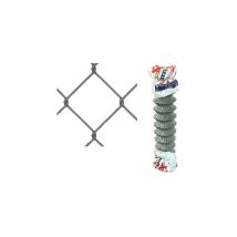 United Fences - Rete Per Recinzioni Animali Zincata Con Maglia 50x50 Romboidale Rotolo 25 Mt Filo Ø2,2 - 200cm