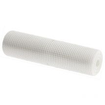 Comercial Candela - Rete Plastica 1X30M Bianco 100% pvc Pecinzione pvc Griglia Recinzione Reticolo 10X10MM