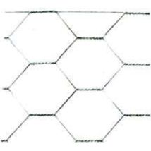 Trex - Rete Tripla Torsione Zincata Dopo La Tessitura Maglia 19/2 Spessore Filo Ø Mm.0,6 Mt.50 Cm.100h.