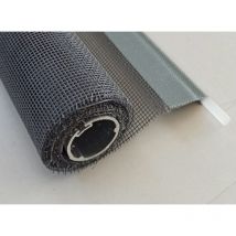 Ferramente - Rete zanzariere Verticale ricambio in Kit 160 x 160 universale con tasca e rullo avvolgitore porte e finestre