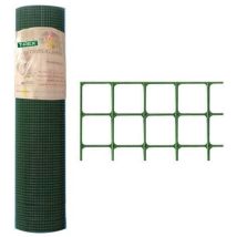 Rete elettrosaldata zincata e plasticata 12,7x12,7 cm – Diametro fili 0,90 mm – Altezza 80 cm – Lunghezza 10 m – TREX