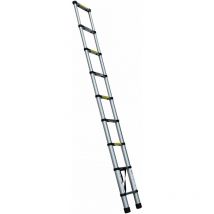 Dayplus - Retractable Climb 9 Steps Compact Save Space Extends to 2.6M / 8.5 ft Ladder