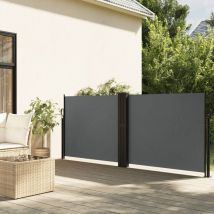 Bonnevie - Retractable Side Awning,Outdoor Privacy Awning Anthracite 140x600 cm CFW50945