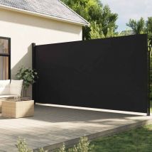 Bonnevie - Retractable Side Awning,Side Shade Awning Black 220x600 cm VSVS446488
