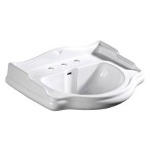 RETRO 3 Hole Ceramic Washbasin 73x54cm, blanc