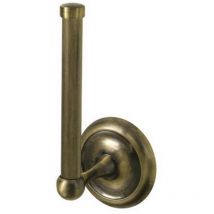 Antique Brass Vertical Mounted Toilet Paper Holder Rack