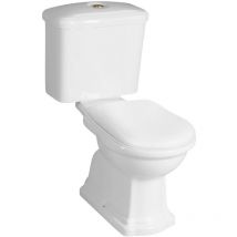 Kerasan - retro Classique Fermer Toilettes, blanc-bronze